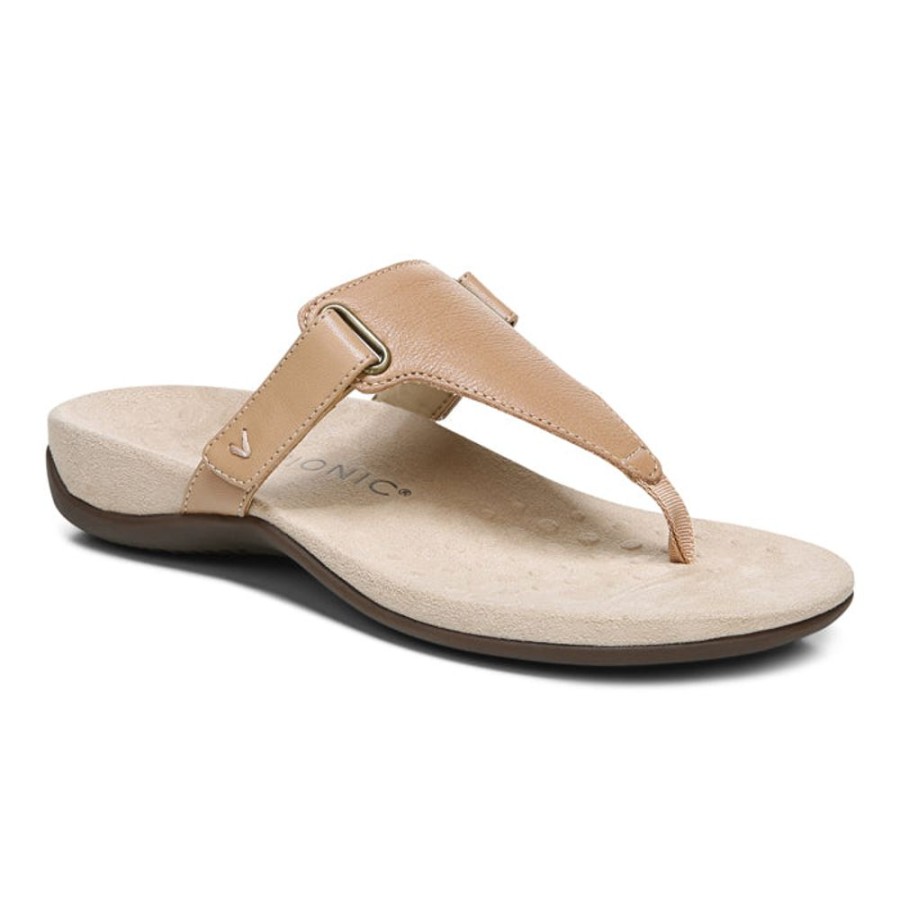 Womens Shoes Vionic | Womens Vionic Wanda Toe Post Sandal Macaroon