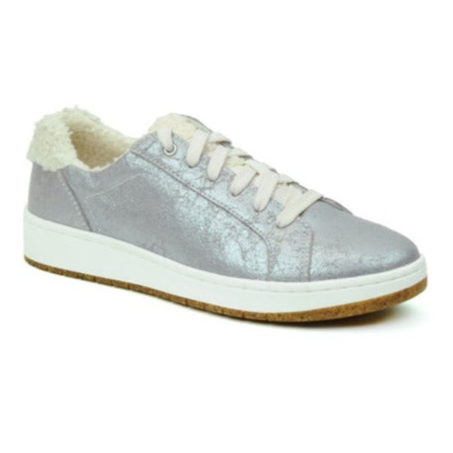 Womens Shoes Aetrex | Womens Aetrex Cozy Blake In Silver Metallic