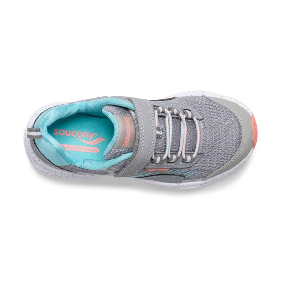 Girls Shoes Saucony | Big Girl Saucony Wind Shield A/C Grey