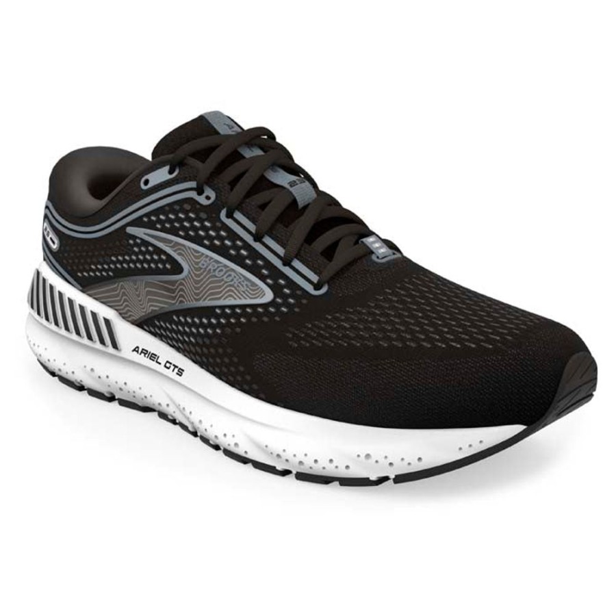 Womens Shoes Brooks Running | Womens Brooks Running Ariel Gts 23 In Black/Grey/White