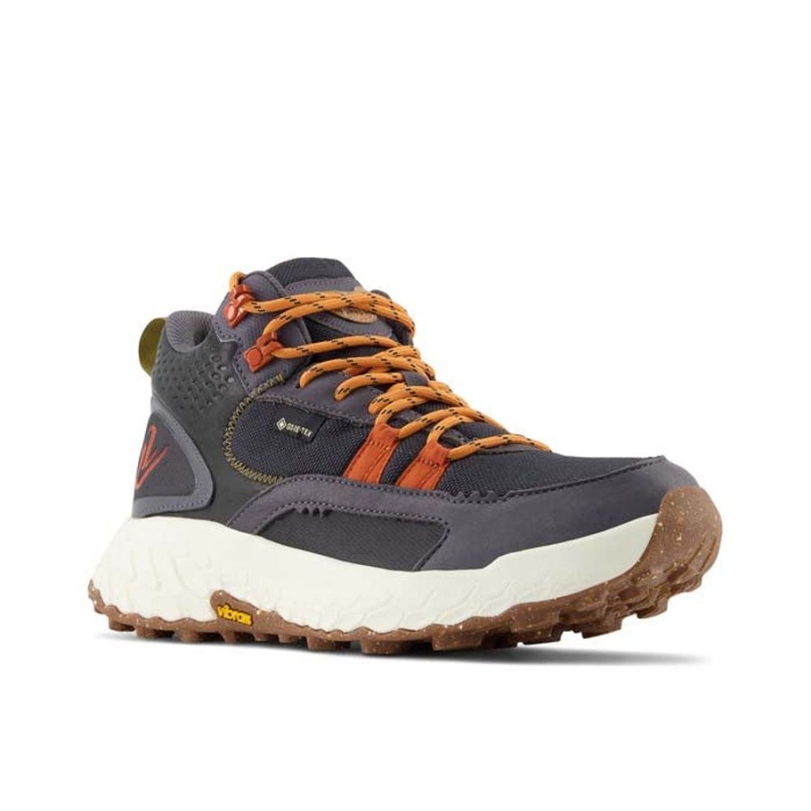 Womens Shoes New Balance | Womens New Balance Fresh Foam X Hierro Mid Gtx In Black/Magnet/Hot Marigold