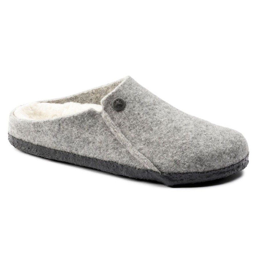 Womens Shoes Birkenstock | Womens Birkenstock Zermatt Slipper Light Grey