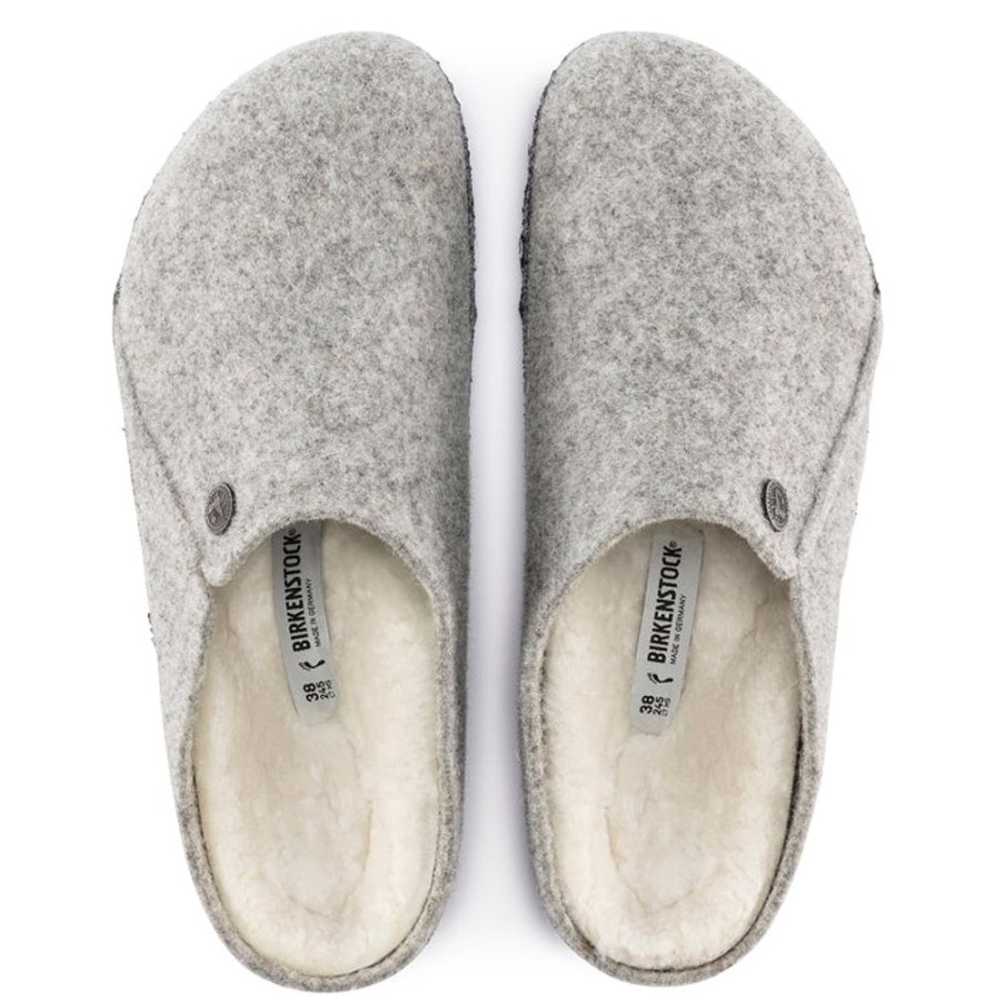 Womens Shoes Birkenstock | Womens Birkenstock Zermatt Slipper Light Grey