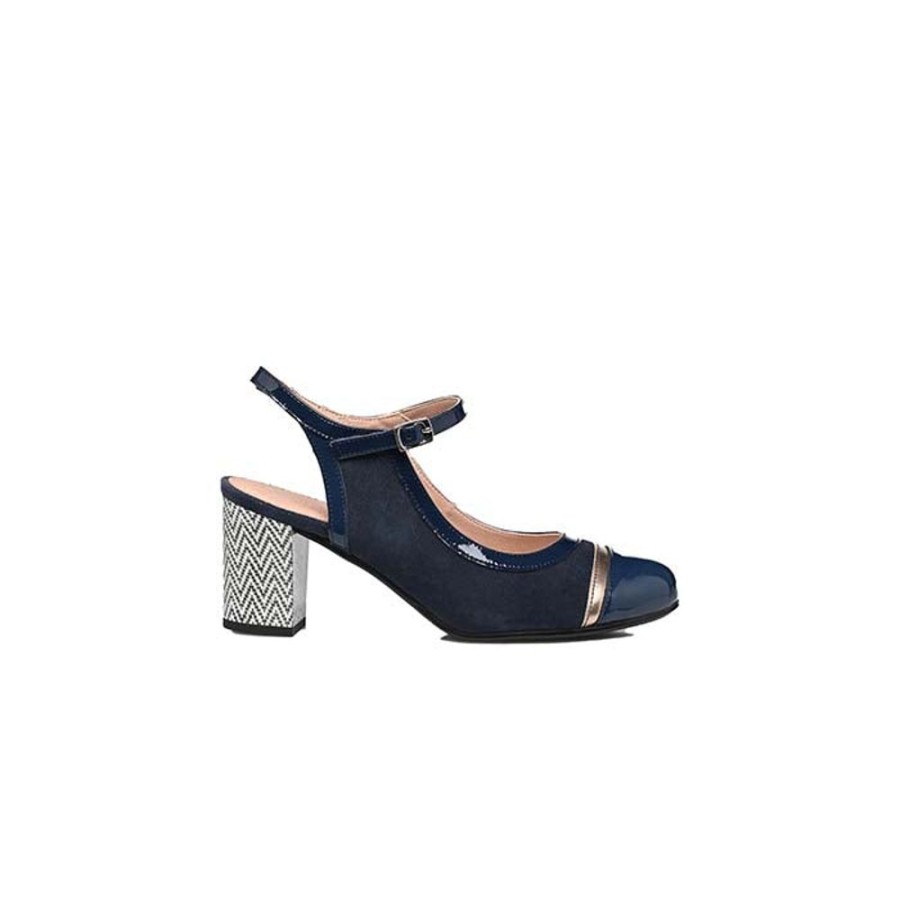 Womens Shoes Dorking | Womens Dorking Rodin Slingback In Lamina Blue