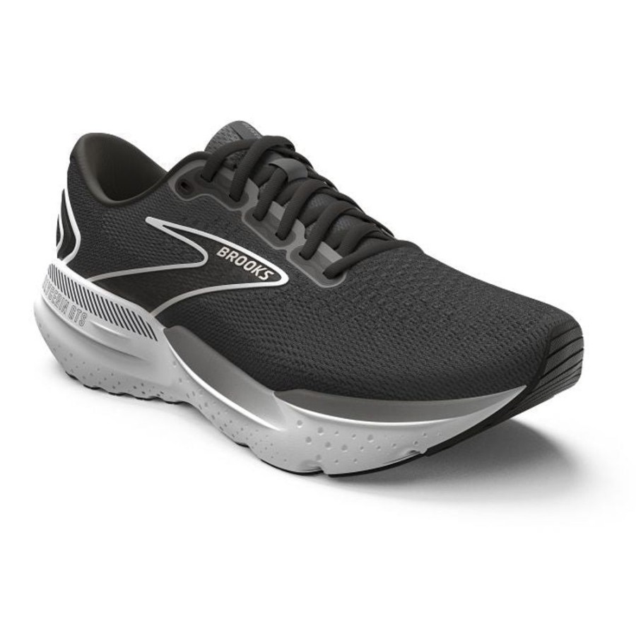 Mens Shoes Brooks Running | Mens Brooks Running Glycerin Gts 21 In Black/Grey/White