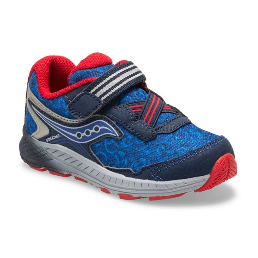 Boys Shoes Saucony | Infant Boy Saucony Ride 10 Jr Navy/Red