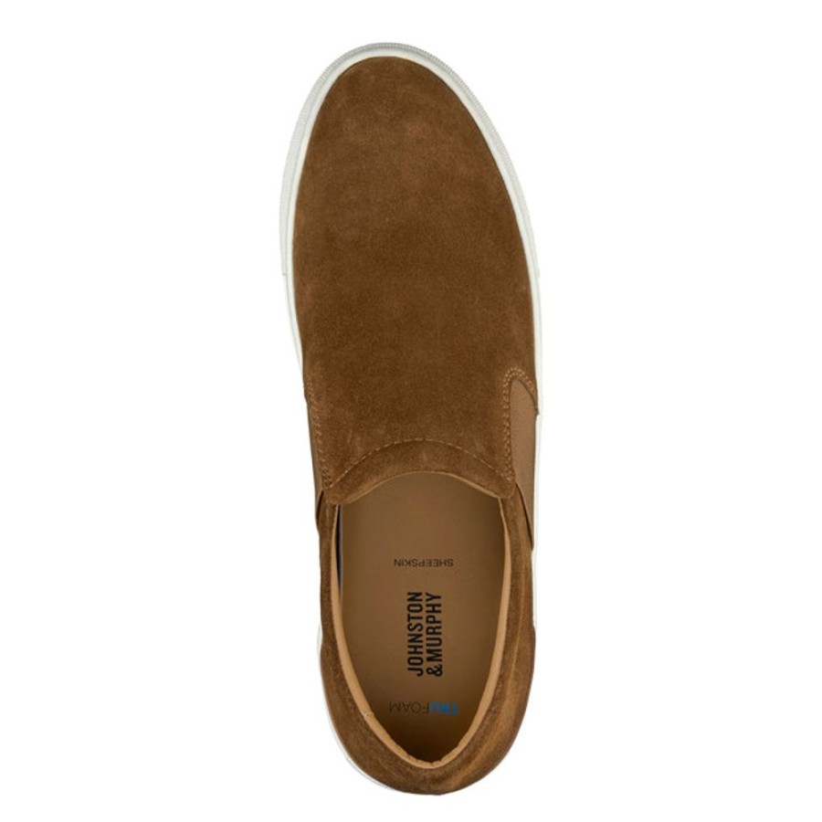 Mens Shoes Johnston & Murphy | Mens Johnston & Murphy Banks Slip On Tan