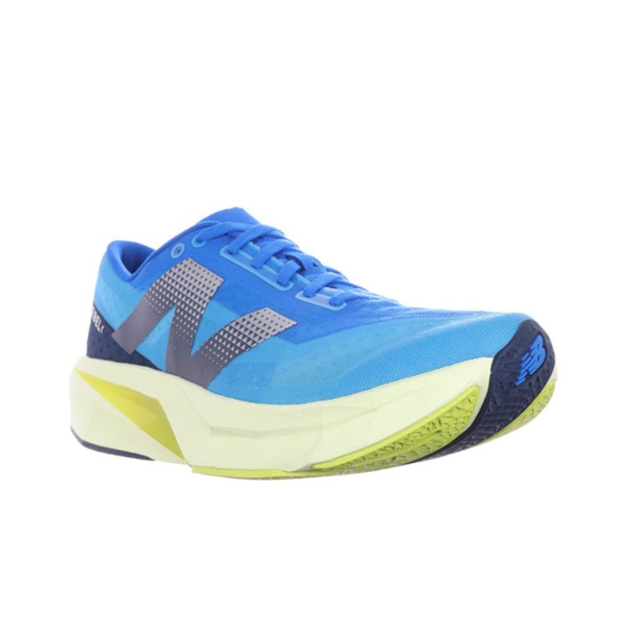 Mens Shoes New Balance | Mens New Balance Fuelcell Rebelv4 In Spice Blue/Limelight/Blue Oasis