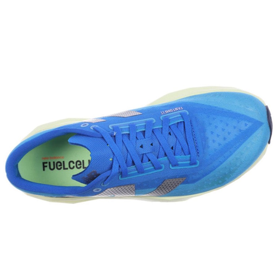 Mens Shoes New Balance | Mens New Balance Fuelcell Rebelv4 In Spice Blue/Limelight/Blue Oasis