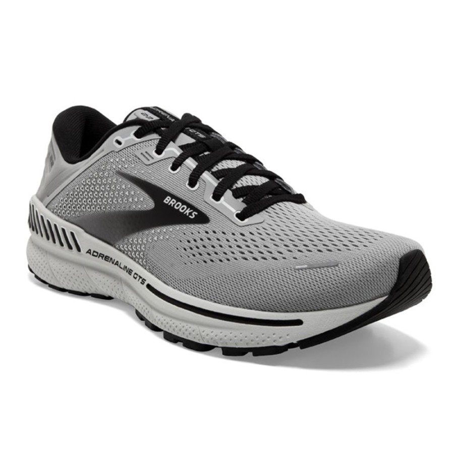 Mens Shoes Brooks Running | Mens Brooks Running Adrenaline Gts 22 Alloy/Grey/Black