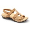 Womens Shoes Vionic | Womens Vionic Amber Adjustable Sandal Gold Cork