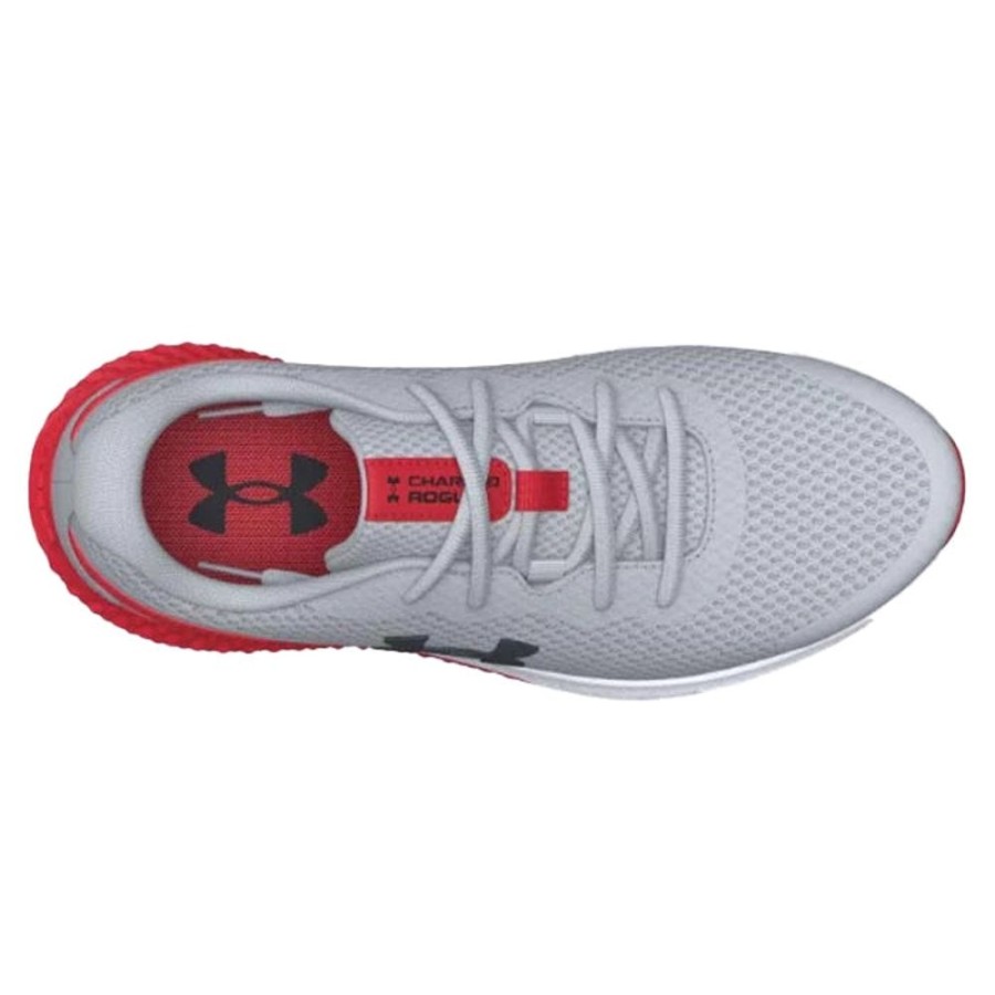 Boys Shoes Under Armour | Big Boy Under Armour Charged Rogue 3 In Mod Gray/Red/Black