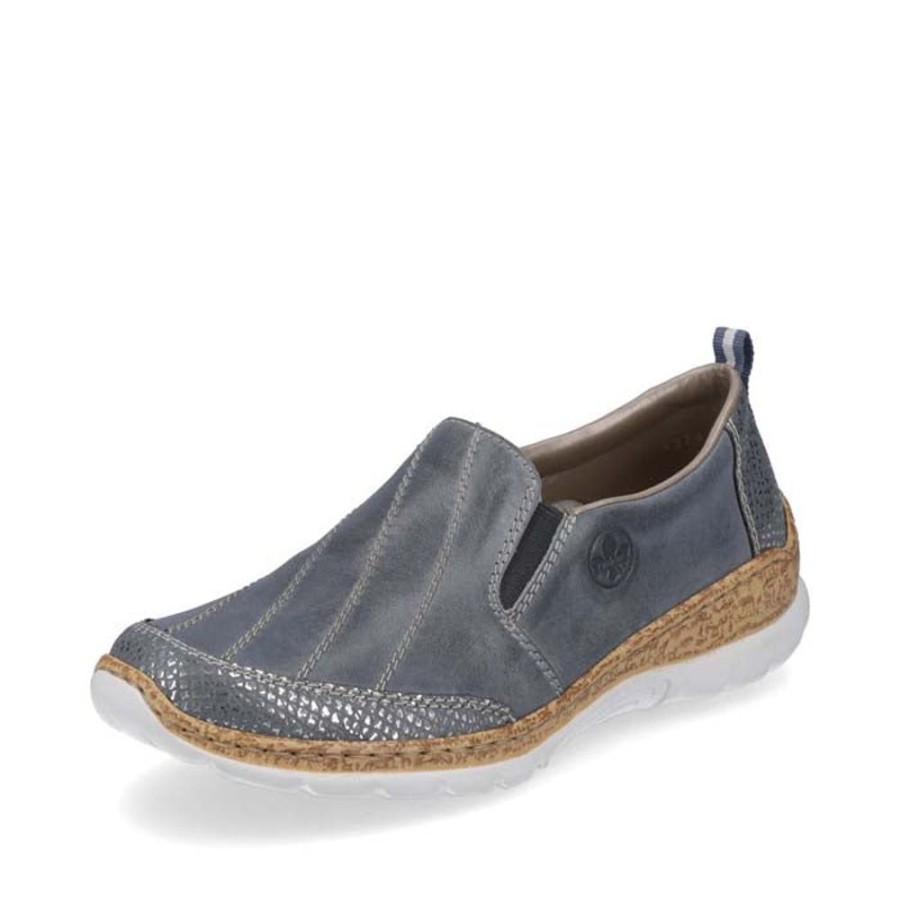 Womens Shoes Rieker | Womens Rieker Nikita Slip-On In Adria/Wave