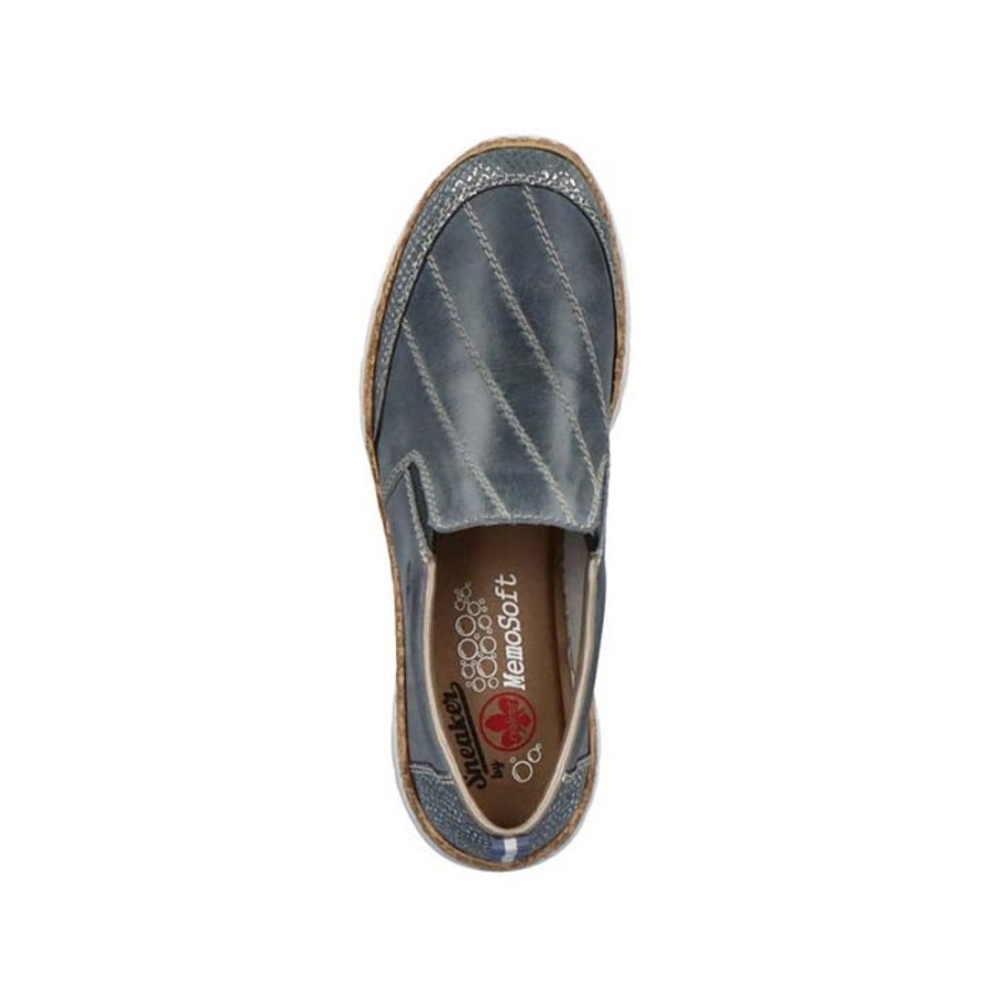 Womens Shoes Rieker | Womens Rieker Nikita Slip-On In Adria/Wave