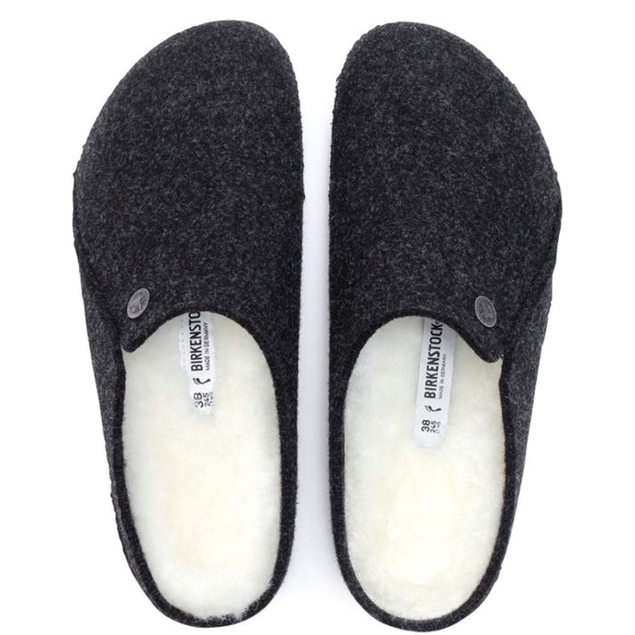 Womens Shoes Birkenstock | Womens Birkenstock Zermatt Slipper Anthracite