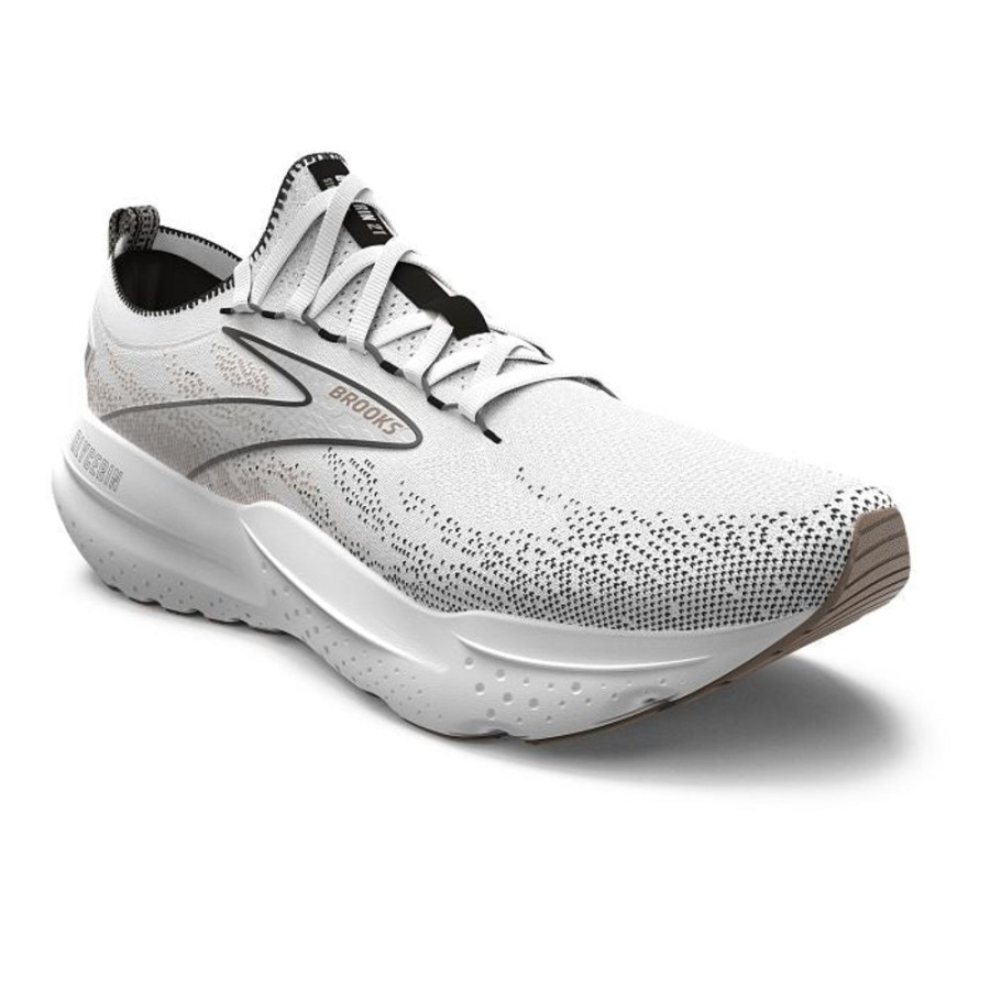 Womens Shoes Brooks Running | Womens Brooks Running Glycerin Stealthfit 21 In White/Grey/Black