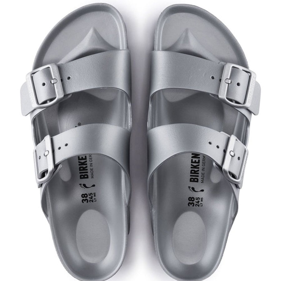 Womens Shoes Birkenstock | Birkenstock Arizona Eva Sandals - Womens - Silver