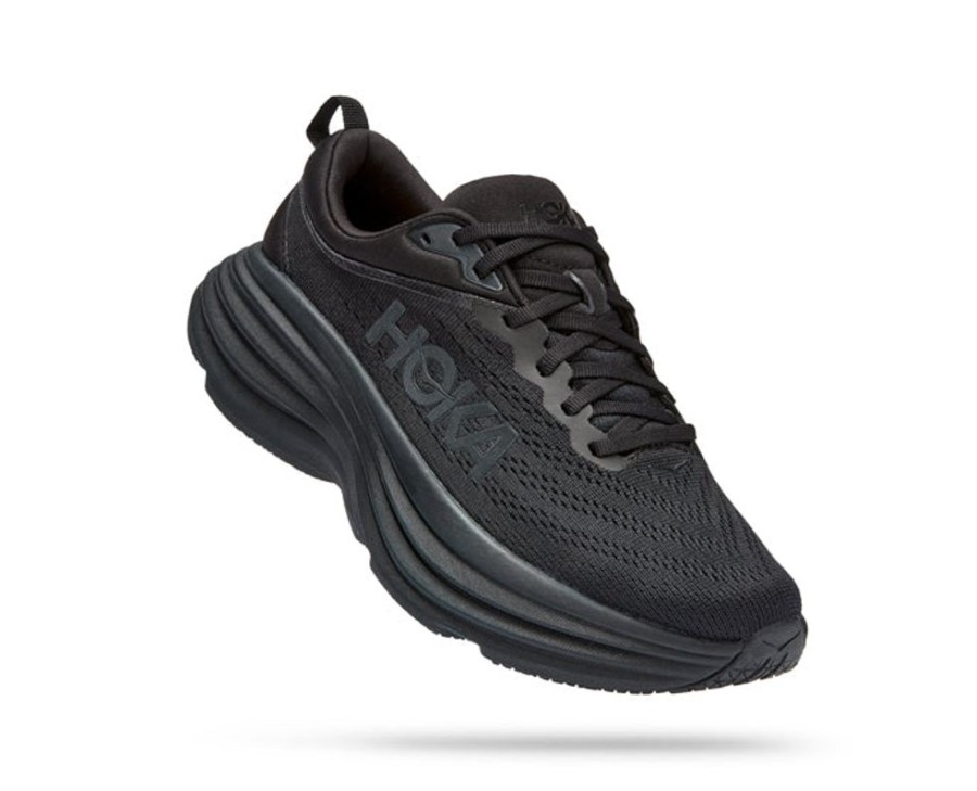 Womens Shoes Hoka | Womens Hoka Bondi 8 Black/Black