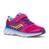 Girls Shoes Saucony | Big Girl Saucony Wind A/C 2.0 In Pink/Blue/Green