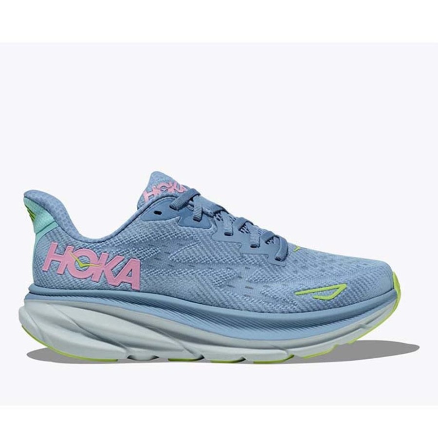 Womens Shoes Hoka | Womens Hoka Clifton 9 Wide In Dusk/Pink Twilight