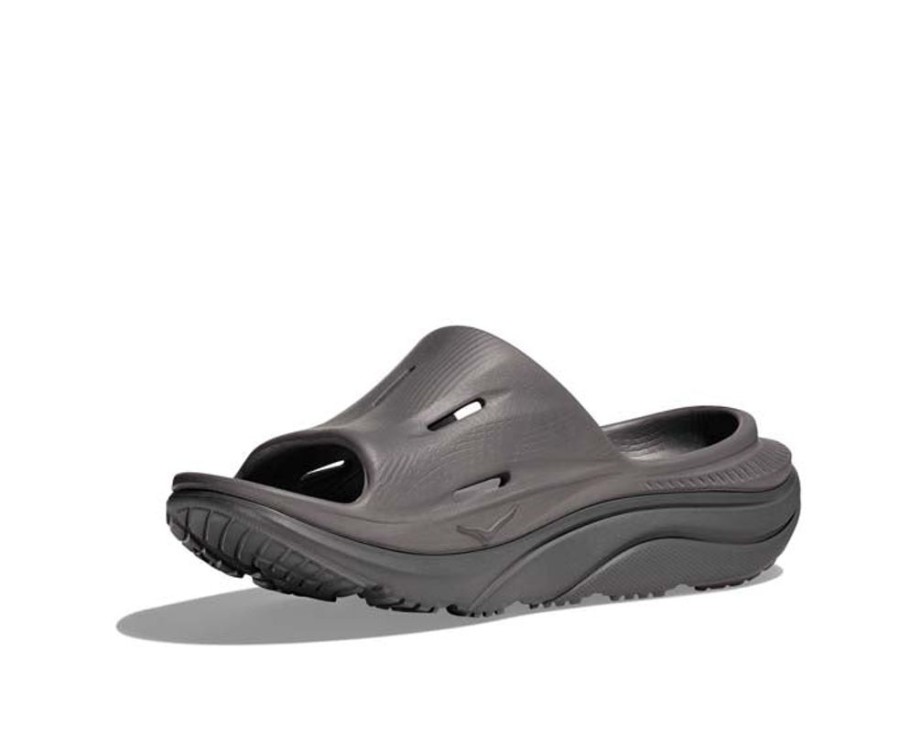 Womens Shoes Hoka | Womens Hoka Ora Slide 3 In Grey/Grey