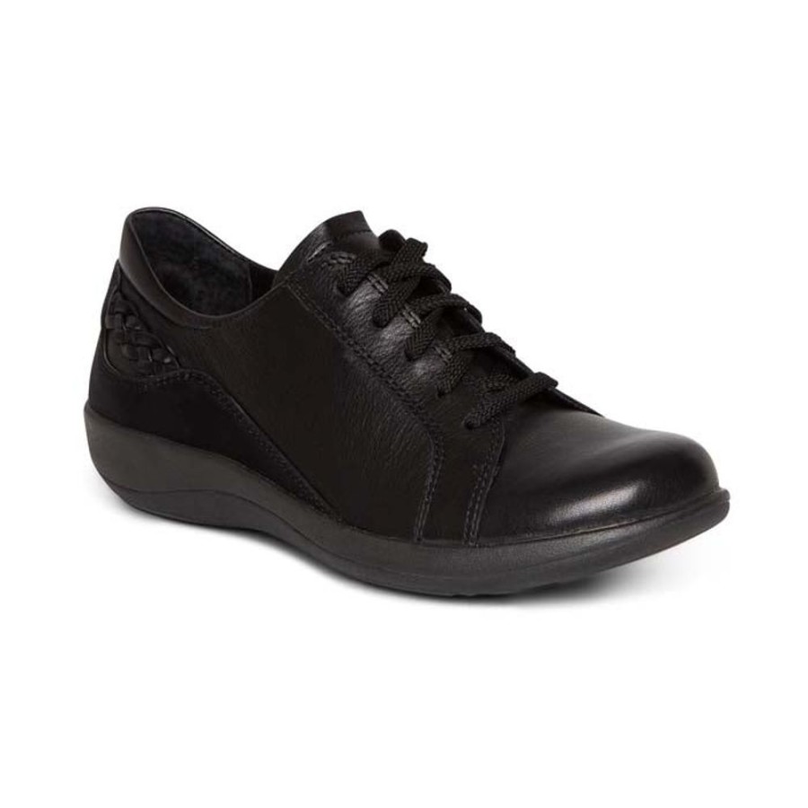 Womens Shoes Aetrex | Womens Aetrex Dana Lace Up Oxford In Black