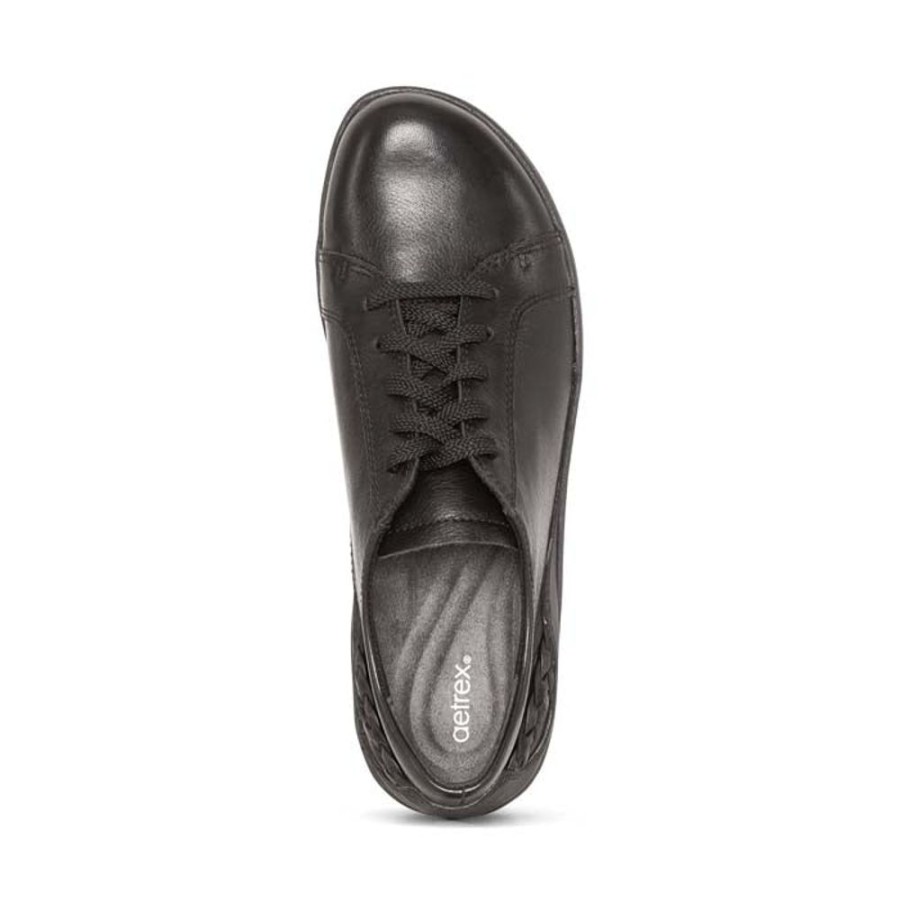 Womens Shoes Aetrex | Womens Aetrex Dana Lace Up Oxford In Black