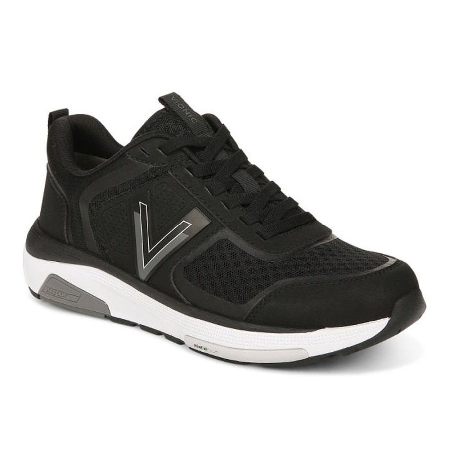 Womens Shoes Vionic | Womens Vionic Walk Stider In Black/ Charcoal