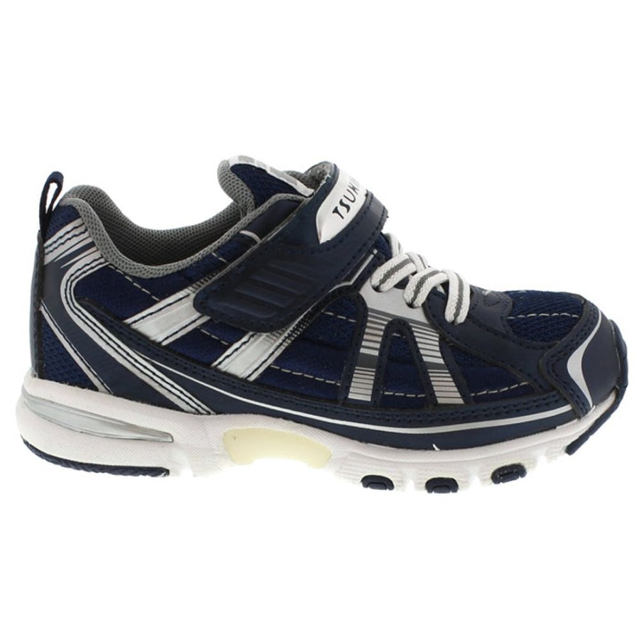 Boys Shoes Tsukihoshi | Big Boy Tsukihoshi Storm Sneaker Navy With Silver