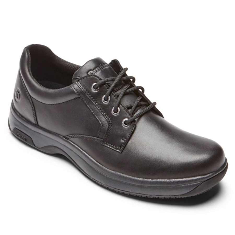 Mens Shoes Dunham | Mens Dunham 8000 Service Plain Toe Oxfords Black