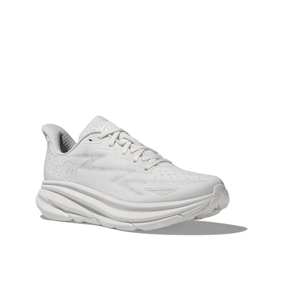 Womens Shoes Hoka | Womens Hoka Clifton 9 In White/White