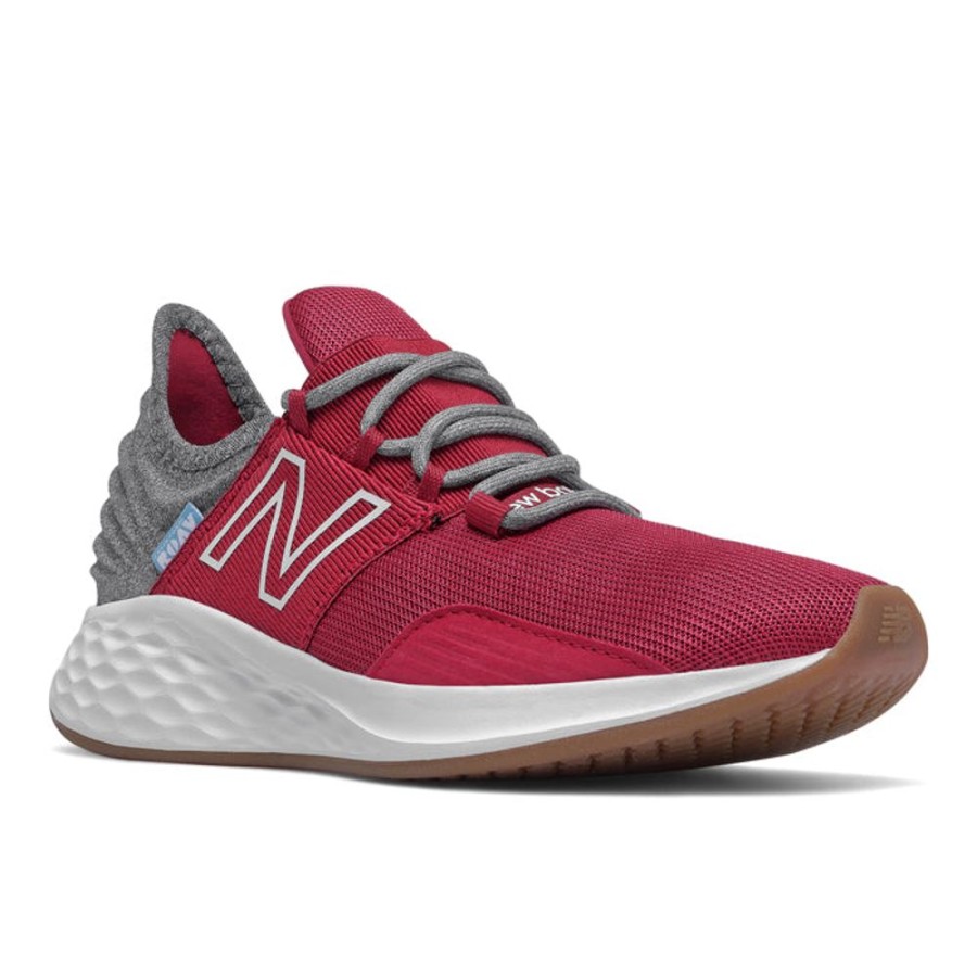 Boys Shoes New Balance | Big Boy New Balance Fresh Foam Roav Crimson/Aluminum