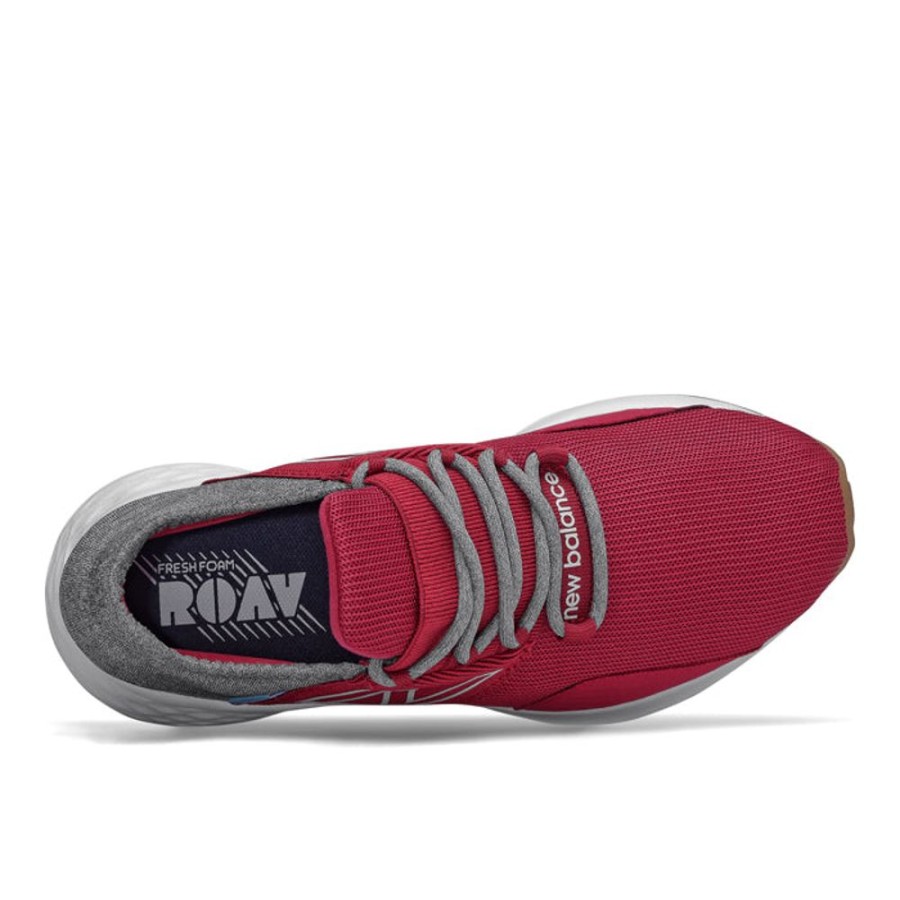 Boys Shoes New Balance | Big Boy New Balance Fresh Foam Roav Crimson/Aluminum