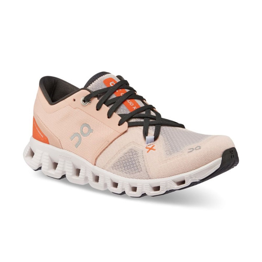 Womens Shoes On Running | Womens On Running Cloud X 3 In Rose/Sand