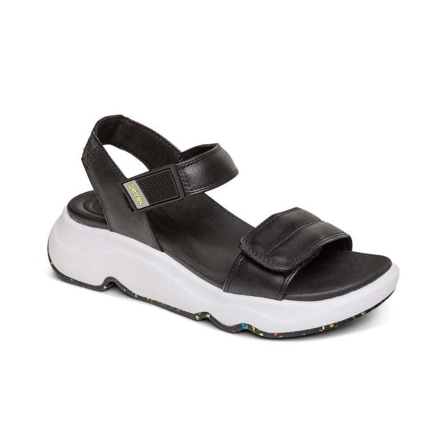 Womens Shoes Aetrex | Womens Aetrex Whit In Black