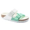 Womens Shoes Birkenstock | Womens Birkenstock Arizona Split White/Jade