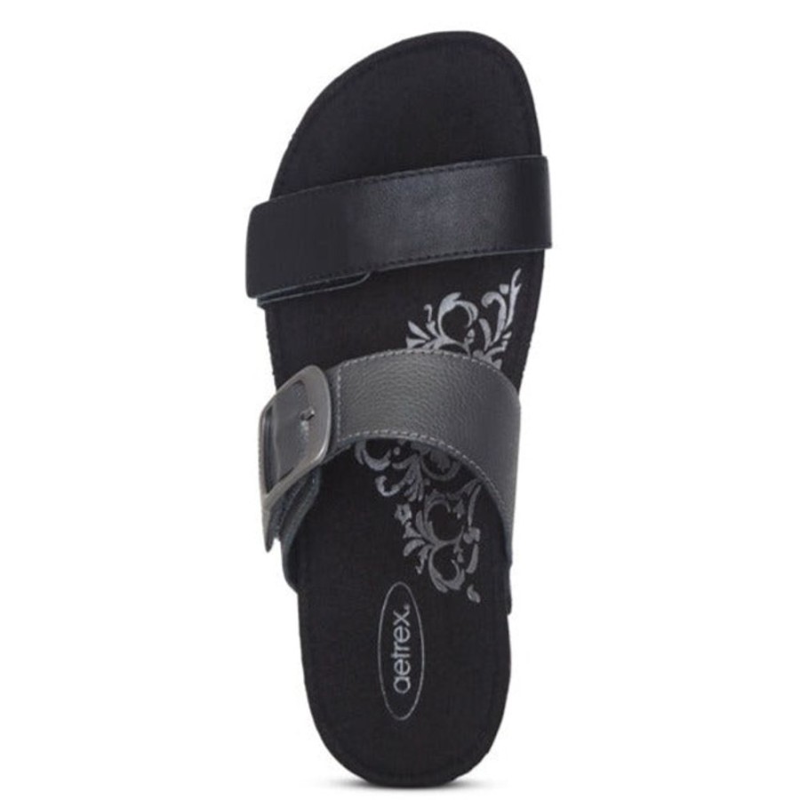 Womens Shoes Aetrex | Women'S Aetrex Daisy In Black