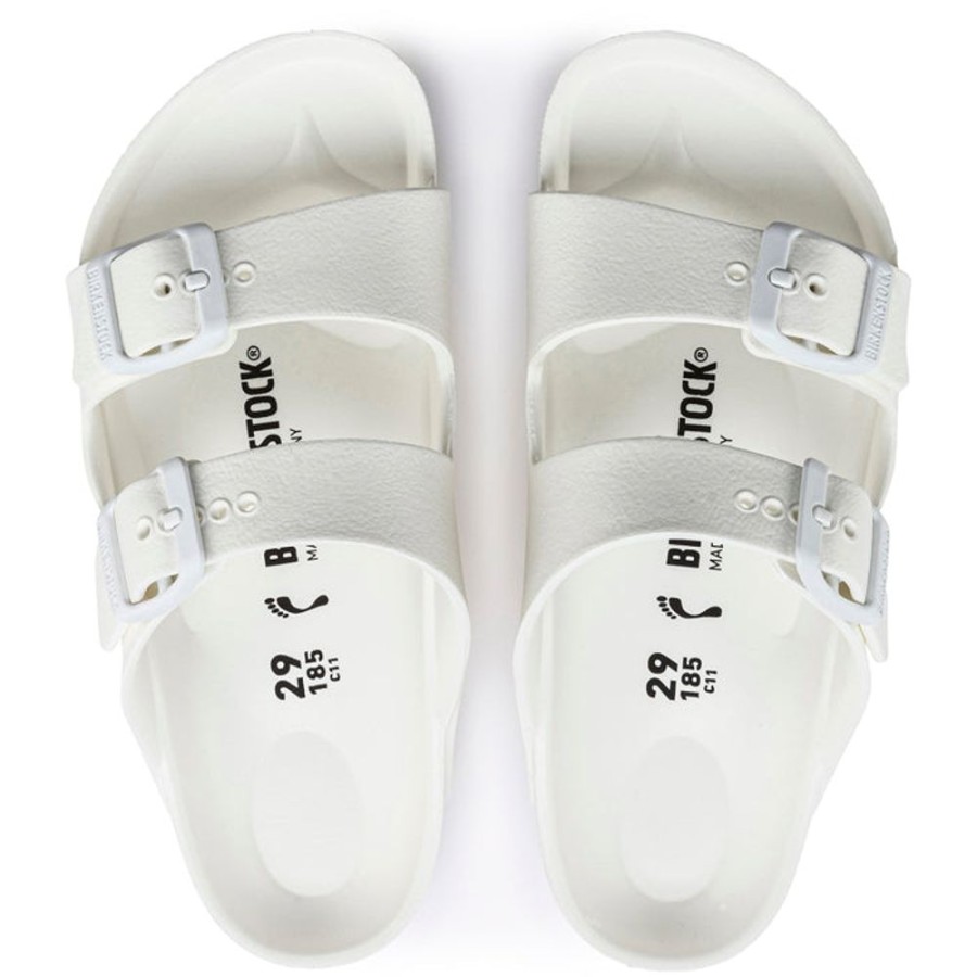 Girls Shoes Birkenstock | Little Girl Birkenstock Arizona Eva White