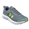 Boys Shoes Under Armour | Big Boy Under Armour Assert 10 In Gravel/Glacier Blue/Lime Surge