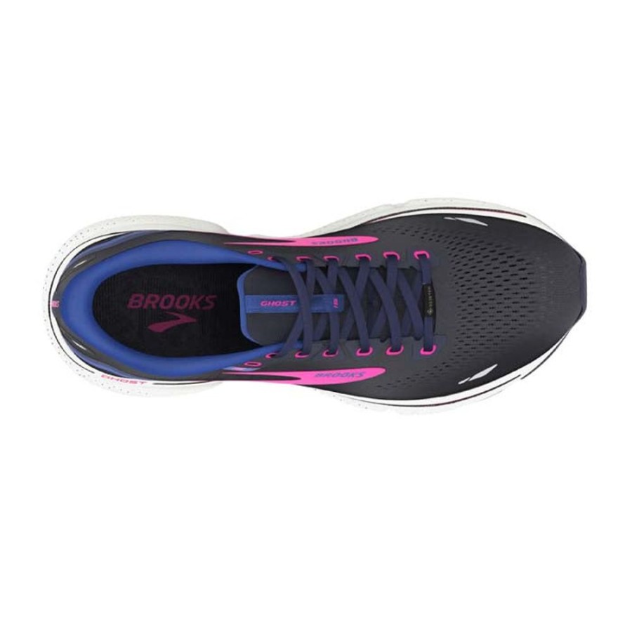 Womens Shoes Brooks Running | Womens Brooks Running Ghost 15 Gtx In Peacoat/Blue/Pink