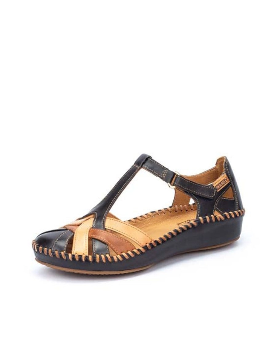 Womens Shoes Pikolinos | Womens Pikolinos P. Vallarta T Strap In Navy