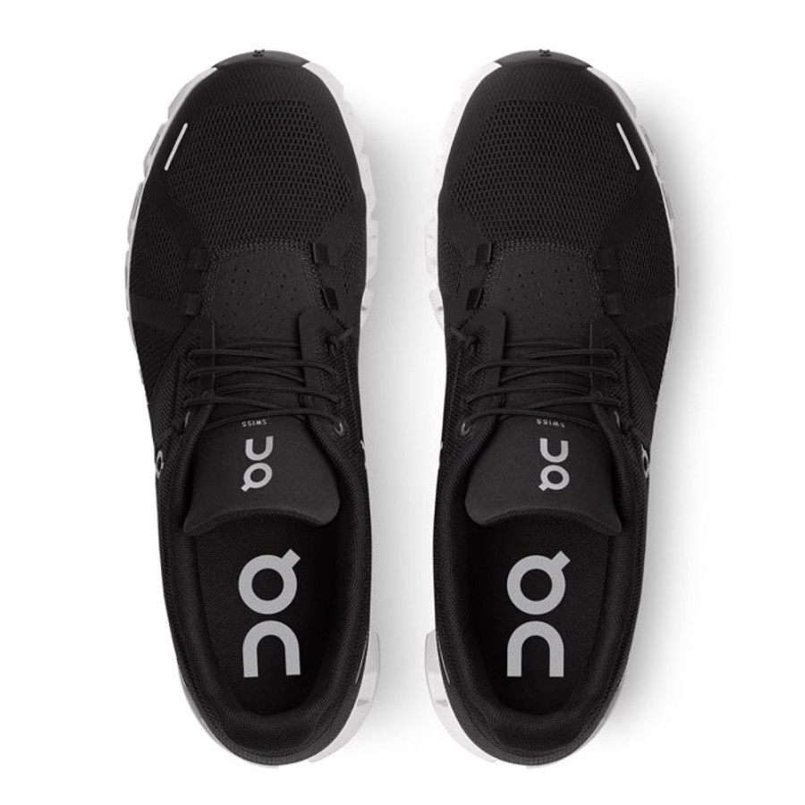 Mens Shoes On Running | Mens On Running Cloud 5 Black/White