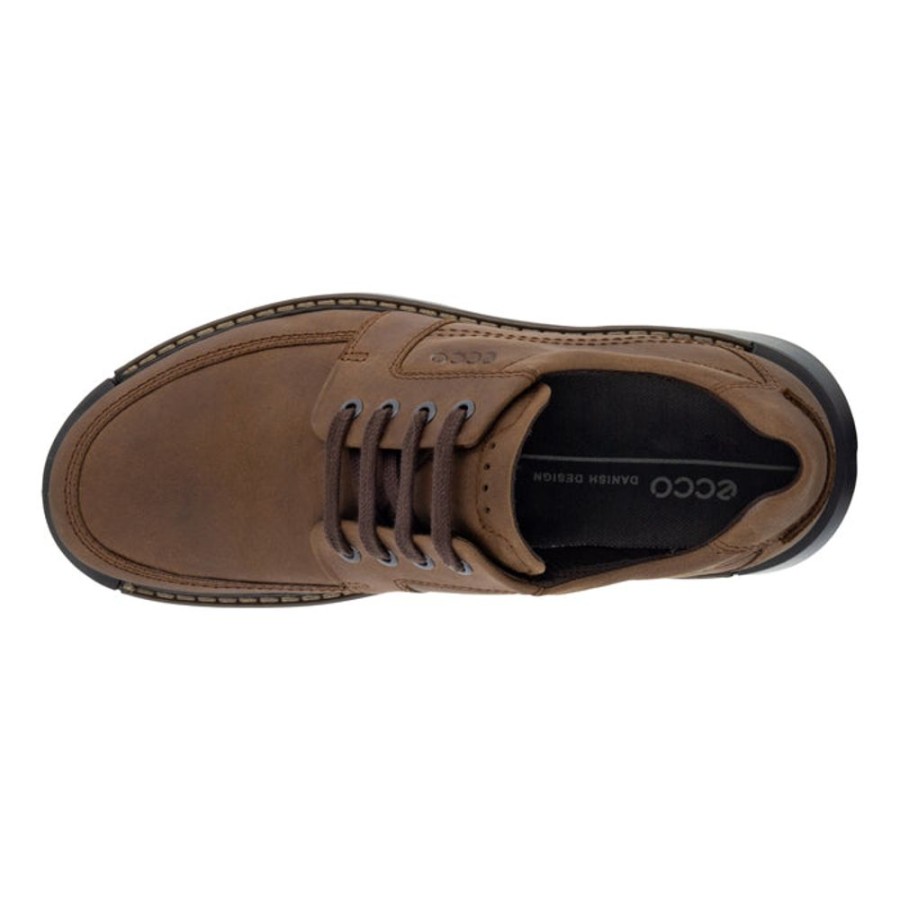 Mens Shoes Ecco | Mens Ecco Fusion Tie Cocoa Brown