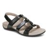 Womens Shoes Vionic | Womens Vionic Amber Snake Adjustable Sandal Black