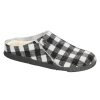 Womens Shoes Birkenstock | Womens Birkenstock Zermatt Slipper Plaid White/Natural