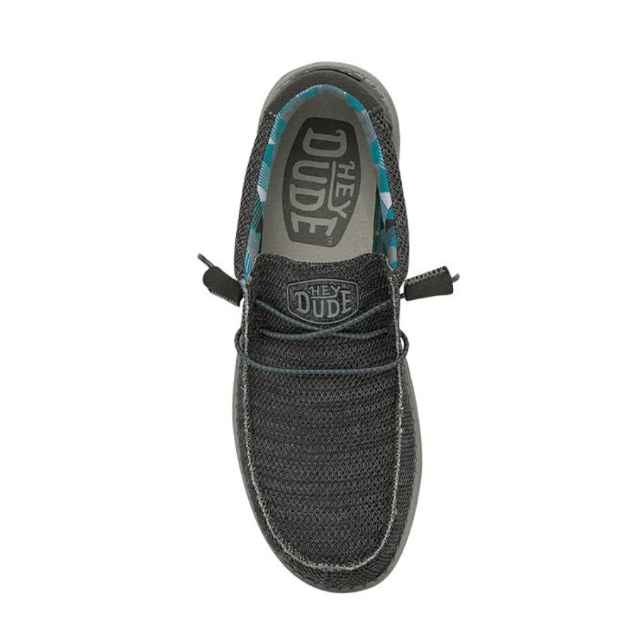 Mens Shoes Hey Dude | Mens Hey Dude Wally Sox In Charcoal