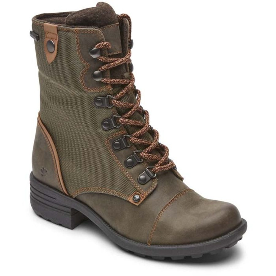 Womens Shoes Cobb Hill | Womens Cobb Hill Brunswick Lace Waterproof In Forest