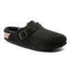 Womens Shoes Birkenstock | Womens Birkenstock Boston Shearling Black