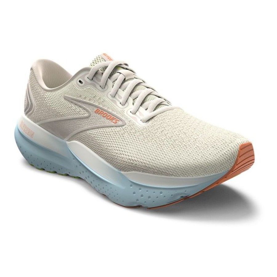 Womens Shoes Brooks Running | Womens Brooks Running Glycerin 21 In Coconut/Aqua/Autumn Sunset