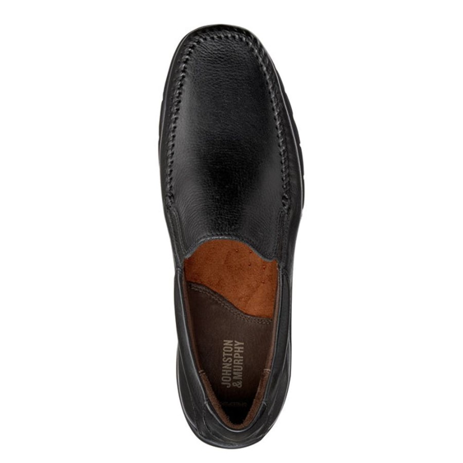 Mens Shoes Johnston & Murphy | Mens Johnston & Murphy Crawford Venetian Black